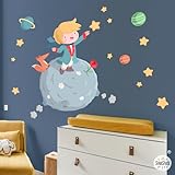 Vinilos infantiles bebé niño - Pequeño príncipe niño - Decoración para bebé Principito - T0- Basico