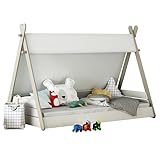 Cama Infantil Tipi Estilo Tienda India Unisex Cama niños de Cuento 140x220x113 cm (Somier Incluido)