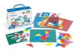 Miniland Set 4 Tangram para Mesa de luz. con Actividades, Multicolor, Medium (32163)