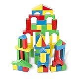 Betoys - Barril 100 Bloques Construcción Madera - Juguete Educativo Para Niños 1-4 Años - Multicolor