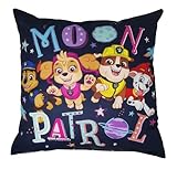 Theonoi Funda de cojín para niños, 40 x 40 cm, sin relleno, sin cojín, de algodón (Paw)