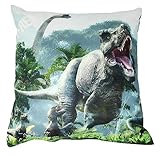 Theonoi Funda de cojín infantil para bebé, sin relleno, de algodón, varios diseños (dinosaurios)