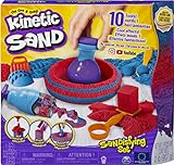 Kinetic Sand, Caja Sandisfying con 907 g de Arena y 10 Herramientas para niños a Partir de 3 años