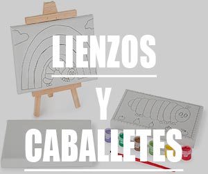 Caballetes y lienzos infantiles